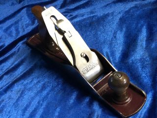 Vintage Stanley Bailey No 5c Corrugated Bench Plane Old Woodworking Tool Sharp
