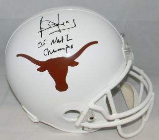 Vince Young Autographed Signed Texas Longhorns Full Size Helmet Tristar