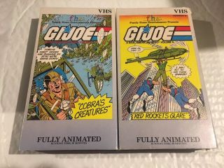Vintage 1985 G.  I.  Joe Collector Vhs Vol.  5 & 6 L@@k