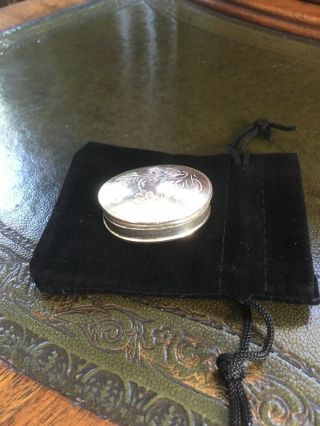 Solid Silver Vintage Pill Box 2