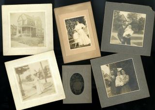 Vintage Photos Cabinet Tin Type (10) | A.  Powell Family 36 Grant St.  Utica,  Ny