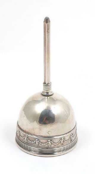 Antique Rare Gorham Mfg Co Sterling Silver Dinner Bell,  Circa 1879