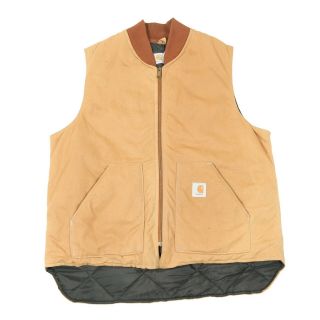 Carhartt Sleeveless Quilted Chore Jacket | Workwear Vintage Gilet Vest Padded