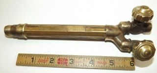 Vintage Victor Model 100 Cutting Welding Brazing Torch Handle - Gas Oxy Valves
