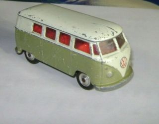 Vintage Corgi Toys 1/43 Vw Volkswagen Van Kombi Micro Bus 13 Window Pat 21101/59