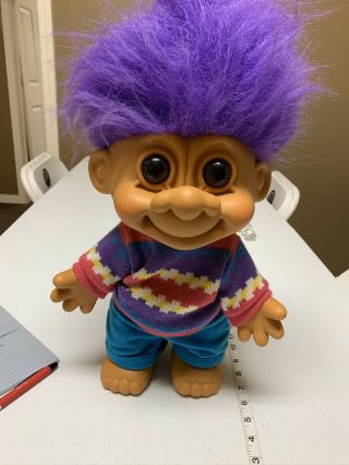 Vintage Russ Troll Doll Purple Hair