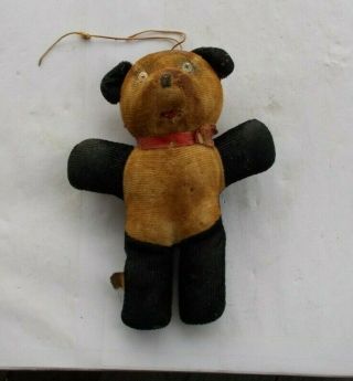 Rare Vintage Antique Mohair Teddy Bear Doll Plush Animal 6.  5 " Early Collectible