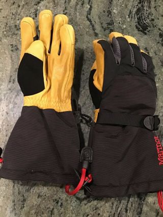 Marmot Guide Ultimate Glove Goretex Patrol Vintage Small Ski Gloves Leat Size S