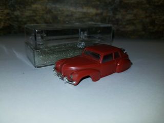 Rrr Vintage Resin Dark Red Lincoln Tjet Ho Slot Car For Dash Or Aurora