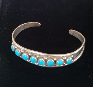 Vintage Sterling Silver Turquoise Child 