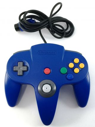 (rb48) Collectible Vintage Nintendo 64 N64 Blue Controller/great 4 X - Mas