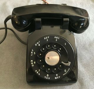 Vintage Rotary Dial Western Electric 1954 Telephone Model 500c/d G1 Handset