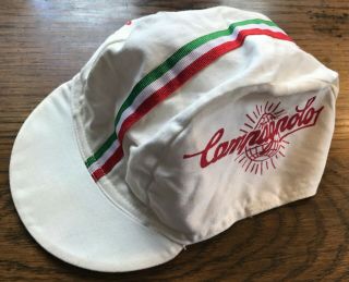 Vintage Campagnolo Cycling Hat Cap 100 Cotton Made In Columbia For Mashar