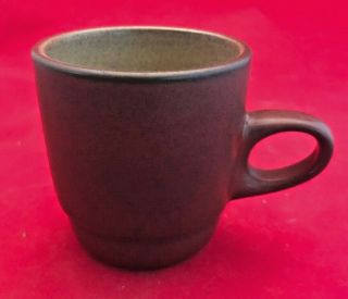 Vintage Heath Ceramics Pottery Pottery Coffee Cup Mug Red Brown Gal0111