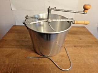 Vintage Camco Hand Crank Bread/pizza Dough Mixer With Two Mixing Blades