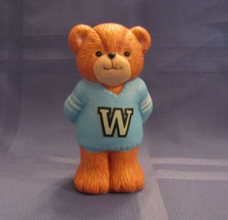 Vintage Lucy And Me Bear Letter Sweater Bear Blue W