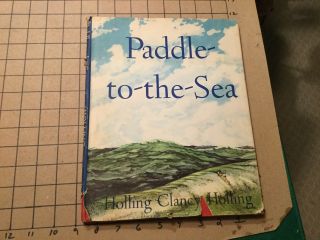 Vintage Book - 1941 Paddle - To - The - Sea Holling Clancy Holling W Jacket