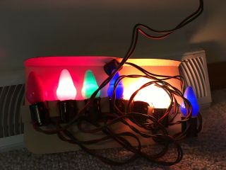 6 packages of Vintage outdoor Christmas lights,  Joyous Lights string of 7 2