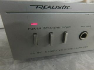Vintage Realistic SA - 150 Integrated Stereo Amplifier - Model 31 - 1955 2