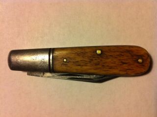 Vintage Schrade Cut Co.  Walden N.  Y.  Barlow Dual Blade Pocket Knife Made In Usa