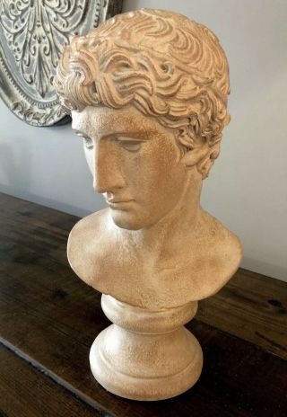 Vintage Austin Productions Head Of Athelete Bust Sculpture 1984