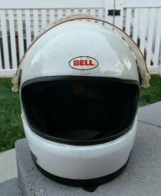 Vintage Bell Star Toptex Helmet 1970 First Generation Small Vision Window 7 3/4g