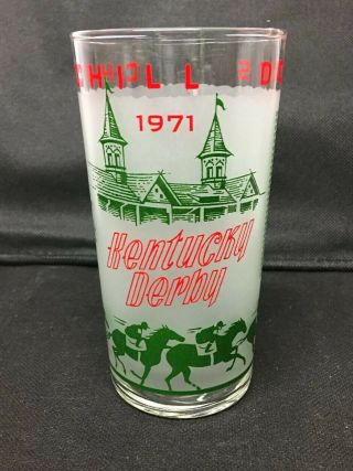 Vintage 1971 Kentucky Derby Julep Glass Churchill Downs Horse Racing