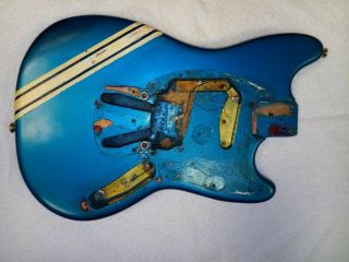 Fender 1972 Metallic Blue Competition Mustang Body Vintage Nirvana