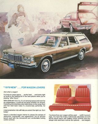 1979 Plymouth CARAVELLE Brochure:STATION WAGON,  SEDAN, 3