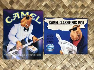 Vintage Joe Camel Calendar 1992 & 1995 Vip Club Cigarettes Set Of 2