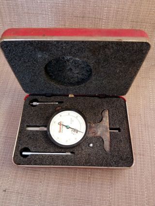 Vintage Starrett No.  644.  441.  001 " Micrometer Gauge W/ Box