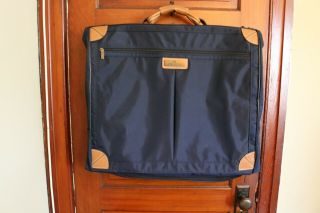Vintage Jordache Navy Blue Hanging Garment Bag Luggage