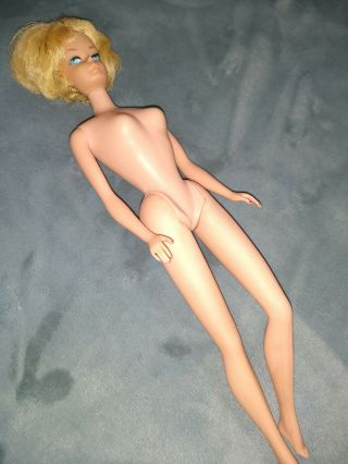 SIDE PART AMERICAN GIRL RARE Platinum blonde 1958 Barbie bendable legs low color 3