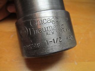 Vintage Chicago Pneumatic (CP) 5 Spline Drive 1 - 1/2 