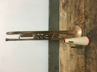 Vintage F E Olds And Son Ambassador Trumpet With Mouth Piece