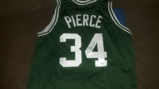 Paul Pierce Autograph Jersey Leaf Certified Celtics 2018 Series 2 Jsa