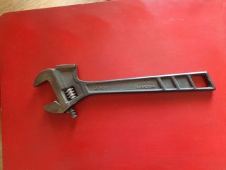 Vintage Very Rare 12 " Multi Purpose Adjustable 300 Mm Wrench Hammer & Anvil