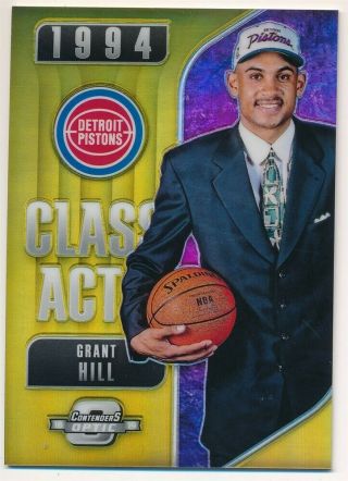 Grant Hill 2018/19 Panini Contenders Optic Class Acts Gold Prizms Sp 01/10