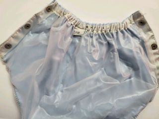 Lea Nora Baby Panty Diaper Cover Blue Plastic Nylon Rubber Pants Florida Vintage 2