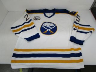 Vintage Ccm Gregory 25 Buffalo Sabers Silver Anniversary 1970 - 1995 Jersey Xl