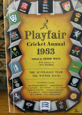 Playfair Cricket Annual,  1953.  The Australian Team.