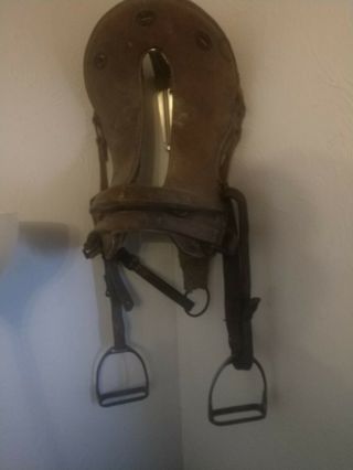 Antique Mcclellan Saddle Marked With Iron Stirrups Marked Us Agn Bros