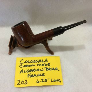 Colossals Custom Made Algerian Briar Estate Tobacco Smoking Pipe Made In France