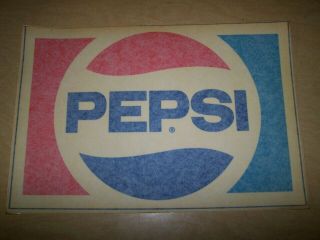 Vintage Large Pepsi Machine Cooler Chest Sticker Decal 17 " 1/2 X 12 "