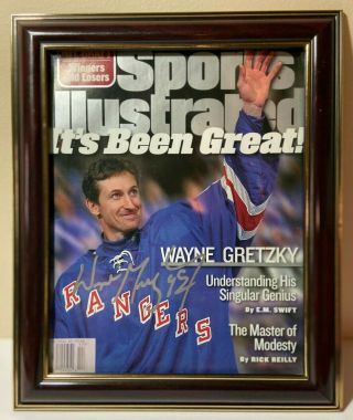 Wayne Gretzky Ny Rangers Autographed 1999 Sports Illustrated Cover Jsa Loa/coa