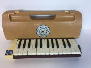 Vintage Suzuki Melodion Soprano 25 With Case Retro Instrument 