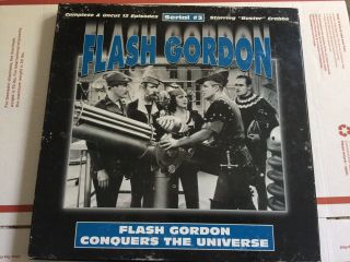 Vintage Laserdisc Boxed Set Flash Gordon Conquers The Universe Serial 3