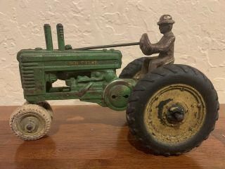 Arcade Antique John Deere Cast Iron Model A Toy Tractor