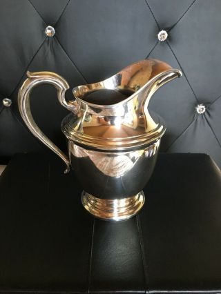 Scrap Or Not Sterling Silver Water Pitcher 4 1/2 Pts,  597 Grams,  1920