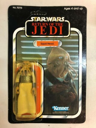 Squid Head Figurine Star Wars: Return Of The Jedi - Kenner 1983 Vintage No 70770